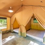 © Tentes Mayotte et tentes Muscade sur Camping naturiste Les Templiers - @La Plage des Templiers