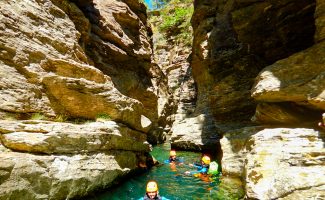 Canyoning mit Face Sud - Le Haut Roujanel