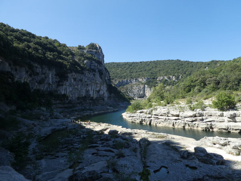 Wanderung : Das Ende der Ardèche- Schlucht mit Louby