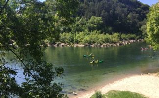 Kanu - Kajak von Sampzon nach Vallon - 6 km mit Rivière et Nature