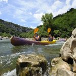 1 1/2 Tage in Kanus mit einem Naturführer der Ardèche-Schlucht - 1 Nacht im Biwak