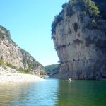 Kanu - Kajak von Vallon nach St. Martin d'Ardèche - 7 + 24 km / 2 Tage mit Castor Canoë