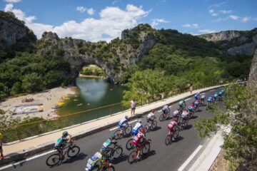 Le Tour de France 2018 au Pont d'Arc © Matthieu Dupont