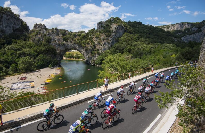 Le Tour de France 2018 au Pont d'Arc © Matthieu Dupont
